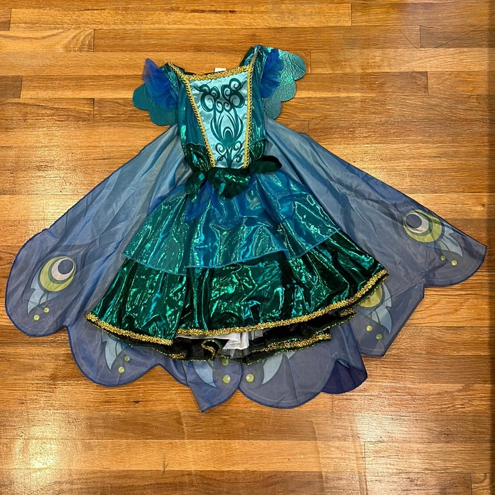 Peacock Dress with Wings